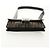 Borsa a Spalla FENDI Baguette in Tela Zucca Nera Marrone Argento Auth 146069M Nero - vista 11