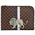LOUIS VUITTON Pochette Jules GM Damier Savannah Borsa Clutch N63345 LV Auth ti3498 Damier ebene - vista 13