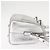 SAINT LAURENT Bolsa Mini Boston Baby Duffel em Couro Prata Auth bs29986 - vista 4