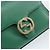 Borsa a spalla in pelle Gucci Interlocking G catena verde oro 607720 Auth 158806 D'oro - vista 14