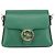 Borsa a spalla in pelle Gucci Interlocking G catena verde oro 607720 Auth 158806 D'oro - vista 2
