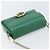 Borsa a spalla in pelle Gucci Interlocking G catena verde oro 607720 Auth 158806 D'oro - vista 6