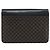 Céline Clutch in tela Macadam CELINE in pelle PVC nera e oro Auth 153735 Nero D'oro - vista 3