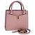 Borsa a mano VERSACE in pelle 2 in 1 rosa Auth 108430