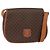 Céline Borsa a Spalla in Tela Macadam CELINE in Pelle PVC Marrone Oro Auth 151753 D'oro