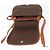 Céline Borsa a Spalla in Tela Macadam CELINE in Pelle PVC Marrone Oro Auth 151753 D'oro - vista 10