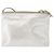 Céline Borsa a Spalla Trio Grande in Pelle Argento Oro Auth ka553 D'oro - vista 2