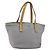PRADA Borsa a mano in nylon grigio argento Auth bs31370 Marrone