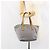 PRADA Borsa a mano in nylon grigio argento Auth bs31370 Marrone - vista 23