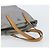 PRADA Borsa a mano in nylon grigio argento Auth bs31370 Marrone - vista 7