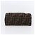 Borsa a mano in tela Zucca FENDI Nera Marrone Auth 154968 Nero - vista 6