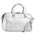 SAINT LAURENT Borsa a mano in pelle 2 vie Argento 297957 Auth bs31199