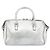SAINT LAURENT Borsa a mano in pelle 2 vie Argento 297957 Auth bs31199 - vista 2