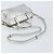SAINT LAURENT Borsa a mano in pelle 2 vie Argento 297957 Auth bs31199 - vista 8