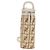 FENDI Zucca Canvas Flaschenhalter Tasche Strohhut 2-Wege Silber Braun Auth 142983SAV