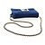 Borsa a Spalla GUCCI Velluto Blu Oro 544242 Auth ka591V D'oro - vista 7