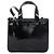Borsa a Mano GUCCI Soho Smalto 2 vie Nero Argento 000 1013 0504 Auth th6522 - vista 2