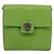 Céline Borsa a Spalla Circle in Pelle Oro Verde Chiaro Auth 156219V D'oro - vista 13