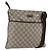 Gucci Borsa a Spalla GG Supreme PVC Beige Argento Auth 151520