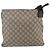 Gucci Borsa a Spalla GG Supreme PVC Beige Argento Auth 151520 - vista 2