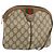 Bolsa Sherry Line GG Supreme Web da GUCCI em PVC bege e dourado 904 02 047 Auth 155650