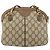 Bolsa Sherry Line GG Supreme Web da GUCCI em PVC bege e dourado 904 02 047 Auth 155650 - vista 2
