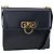 Borsa a Spalla Gancini in Pelle Salvatore Ferragamo Blu Navy Oro Auth 149086 D'oro