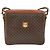 Céline Borsa a Spalla in Tela Macadam CELINE in Pelle PVC Marrone Oro Auth 149190 D'oro - vista 13