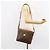 Céline Borsa a Spalla in Tela Macadam CELINE in Pelle PVC Marrone Oro Auth 149190 D'oro - vista 23