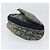 Pochette in tela Trotter Christian Dior blu navy oro Auth 149216 D'oro - vista 3