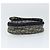 Pochette in tela Trotter Christian Dior blu navy oro Auth 149216 D'oro - vista 6
