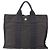 Hermès HERMES Handtasche Her Line PM Canvas Grau Auth 150368 Braun - Ansicht 2