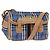 Autre Marque Burberrys Nova Check Schultertasche aus PVC-Leder Blau Gold Auth 145629 Golden