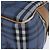 Autre Marque Burberrys Nova Check Schultertasche aus PVC-Leder Blau Gold Auth 145629 Golden - Ansicht 16