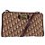 Borsa a Spalla in Tela Trotter Christian Dior Rossa Oro Auth 150751 Rosso D'oro