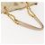Tote PRADA Kettentasche Nylon Elfenbein Gold Auth 150390 Golden Roh - vista 8