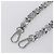 LOUIS VUITTON Cinghia a catena in metallo 60 cm Argento LV Auth 150648 - vista 7