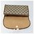 GUCCI GG Supreme Borsa Clutch Sherry Line PVC Beige Oro 89 01 030 Auth 150270 D'oro - vista 8