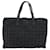 CHANEL New Travel Line Briefcase Nylon Black Silver CC Auth bs30394 Silvery  - view 2