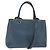 FENDI 2 JOURS Handtasche aus Leder 2 in 1 Blau Silber Authentisch 150363
