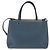FENDI 2 JOURS Handtasche aus Leder 2 in 1 Blau Silber Authentisch 150363 - vista 13