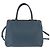 FENDI 2 JOURS Handtasche aus Leder 2 in 1 Blau Silber Authentisch 150363 - vista 2