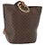 Céline Borsa a spalla circolare in tela Macadam CELINE in pelle PVC marrone oro Auth 148185 D'oro