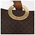 Céline Borsa a spalla circolare in tela Macadam CELINE in pelle PVC marrone oro Auth 148185 D'oro - vista 18