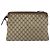 Borsa Sherry Line GG Supreme Web di GUCCI in PVC beige e oro 904 02 013 Auth ep12043 D'oro - vista 3