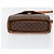 Céline Borsa a Spalla in Tela Macadam CELINE in Pelle PVC Marrone Oro Auth 154706 D'oro - vista 10