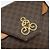 Céline Borsa a Spalla in Tela Macadam CELINE in Pelle PVC Marrone Oro Auth 154706 D'oro - vista 15