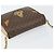 Céline Borsa a Spalla in Tela Macadam CELINE in Pelle PVC Marrone Oro Auth 154706 D'oro - vista 6