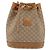 Céline Borsa a Spalla in Tela Macadam CELINE Beige Auth BA8004 - vista 13