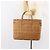 Borsa a Mano FENDI Rattan Marrone Oro Auth ka098 D'oro - vista 22